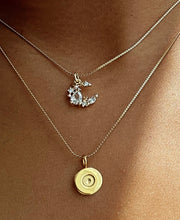 Load image into Gallery viewer, Stone Crescent Moon Necklace
