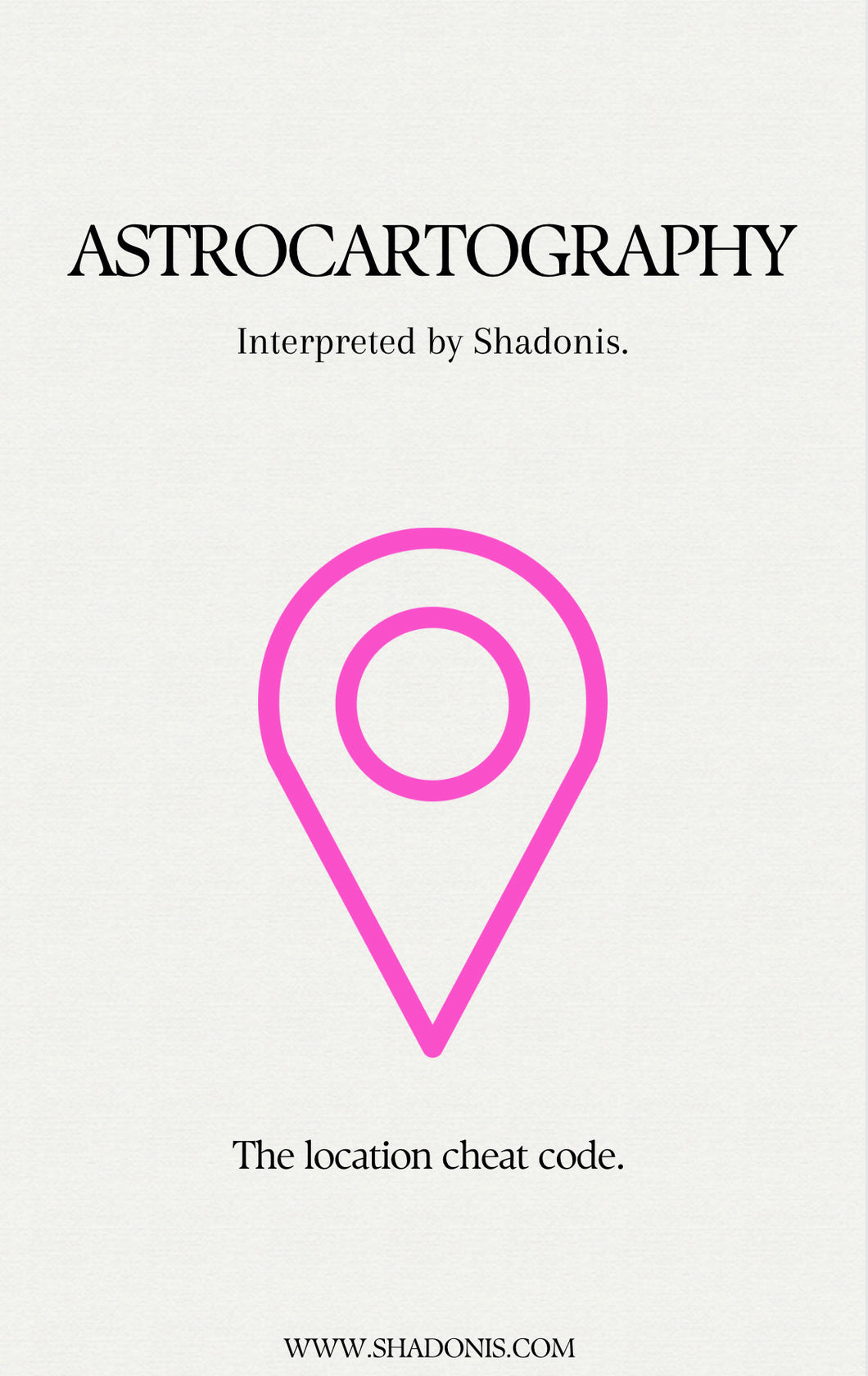 Astrocartography. Interpreted by Shadonis Ebook (AUDIO- JAPANESE)