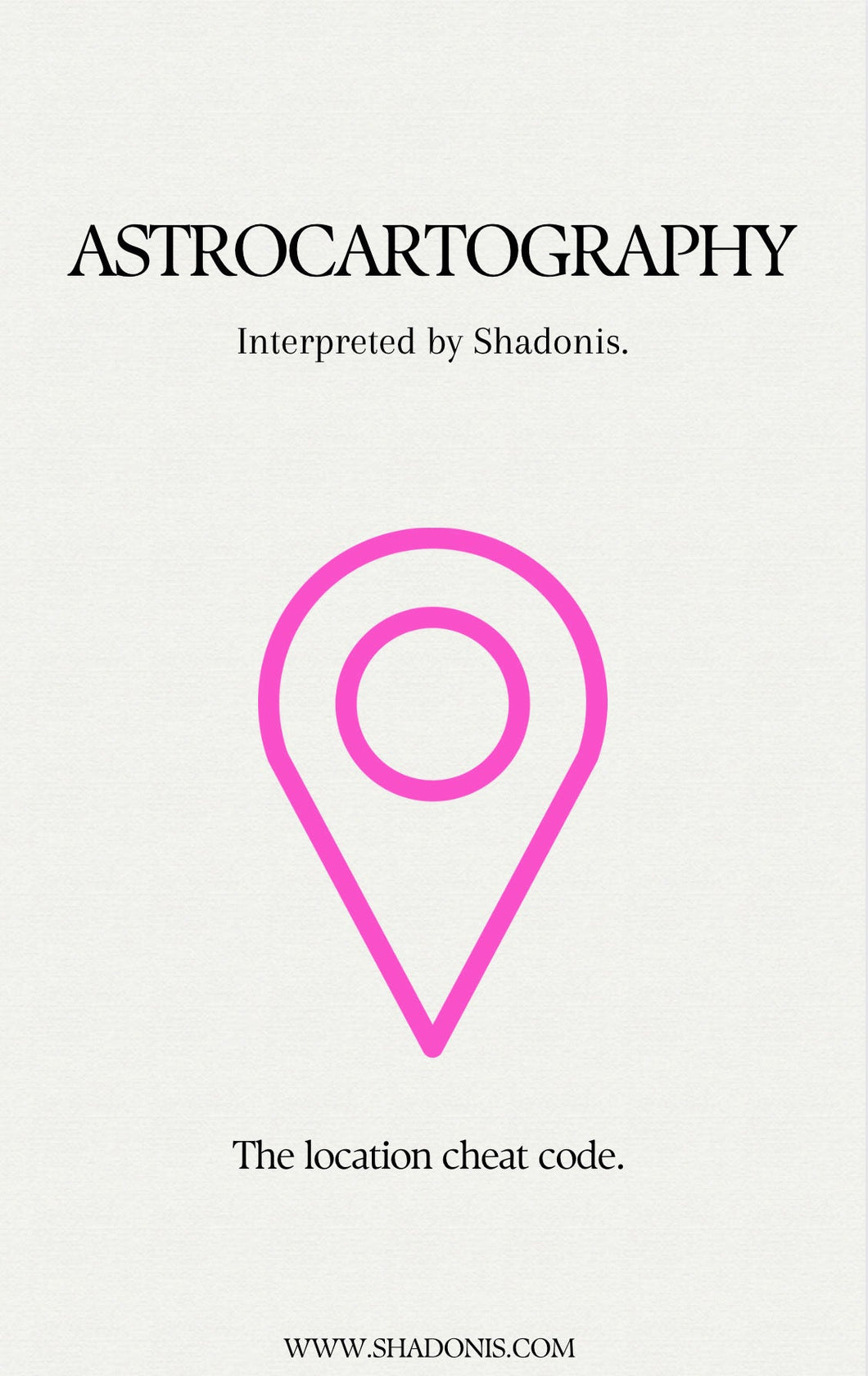 Astrocartography. Interpreted by Shadonis Ebook (AUDIO- CHINESE)