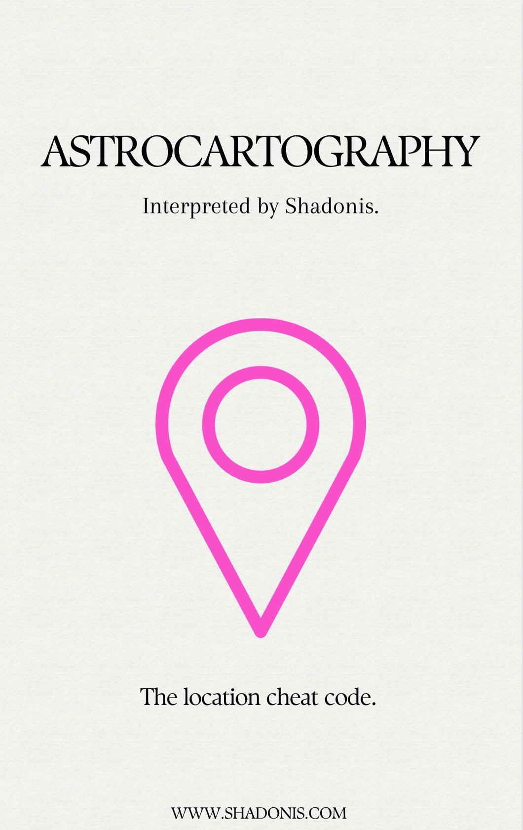 Astrocartography. Interpreted by Shadonis Ebook (AUDIO- ARABIC)