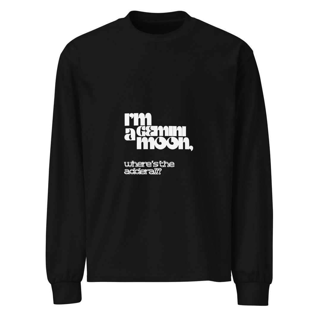 Gemini Moon phrase- long sleeve shirt